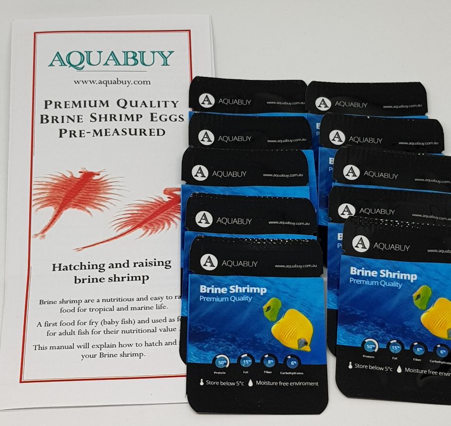 Aquabuy Pre-Measured Brine Shrimp Eggs for 500mL of Water