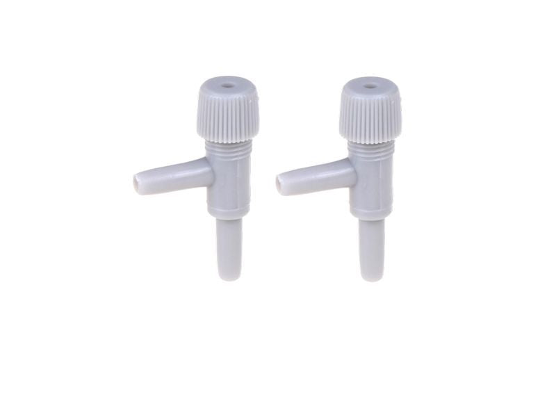 90 Degree, screw down airline taps - Grey